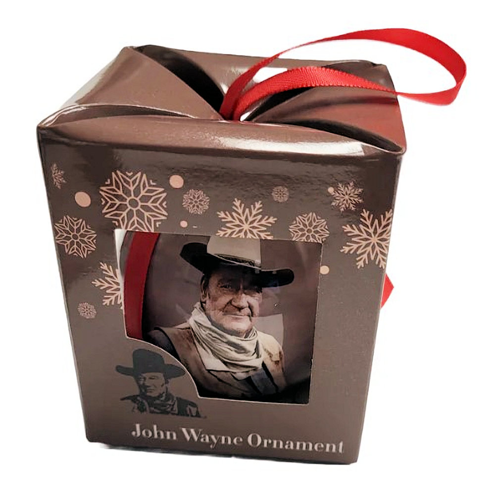 John Wayne A Mans Gotta Do Christmas Ornament Bauble Boxed